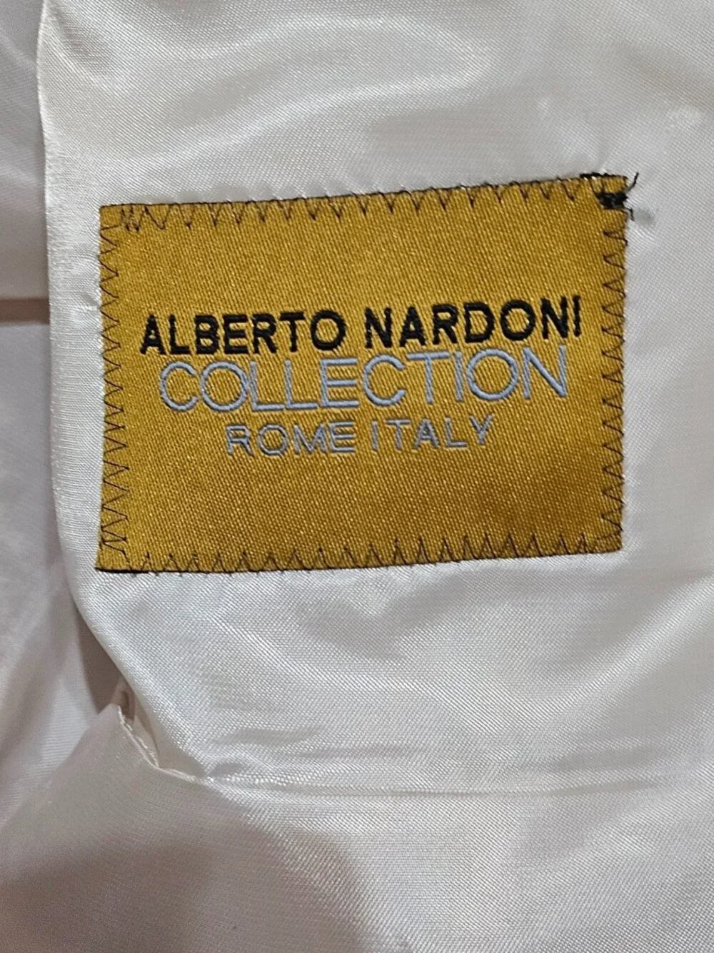 NWT Alberto Nardoni Men's Gold Sequin Blazer Shawl Collar Satin Trim Sz S 232